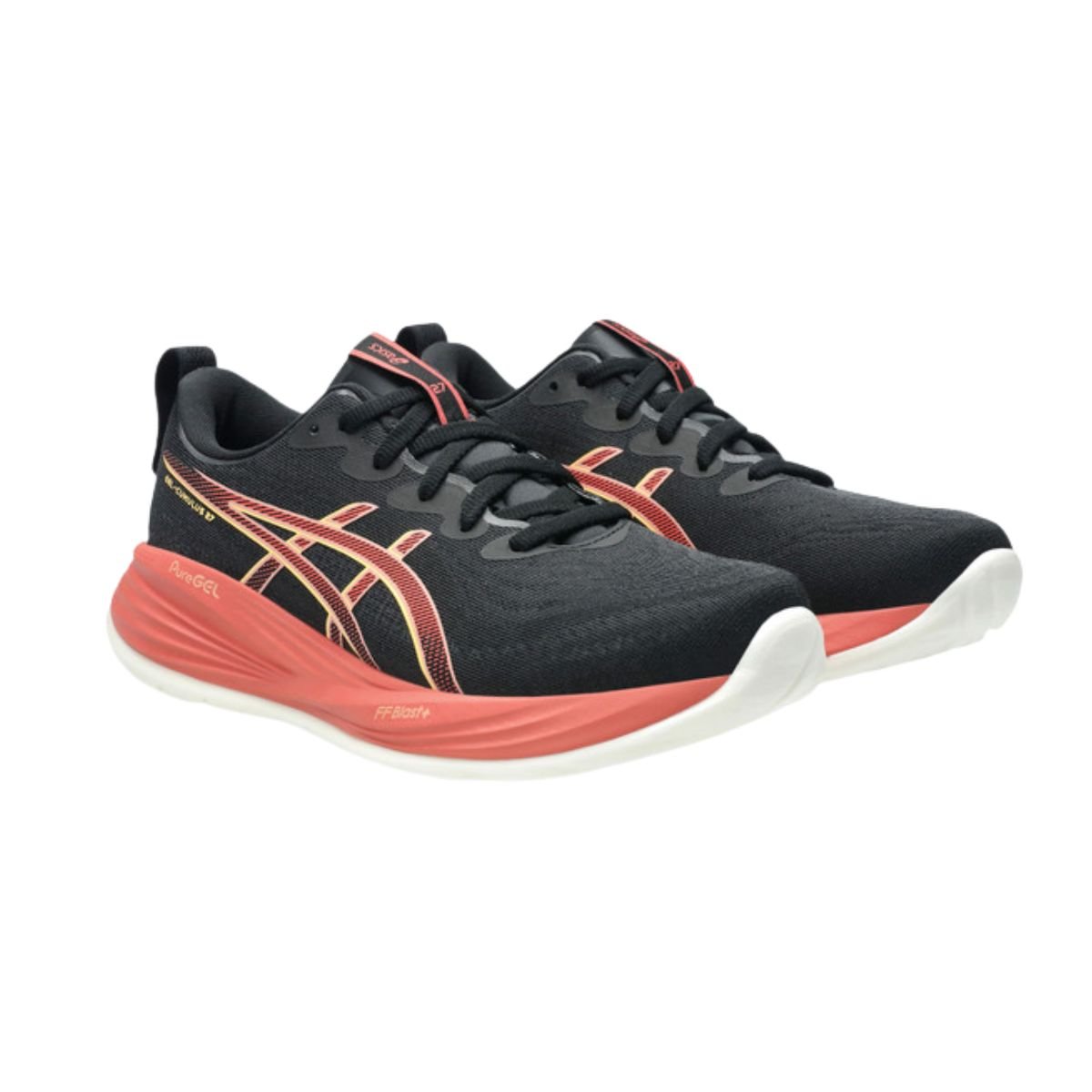 Tênis Running Masculino Asics Gel-Cumulus 27 Preto E Laranja Preto/Rosa 2