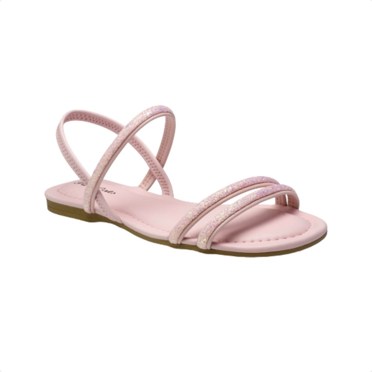 Sandália Infantil Rasteira Pink Cats Rosa
