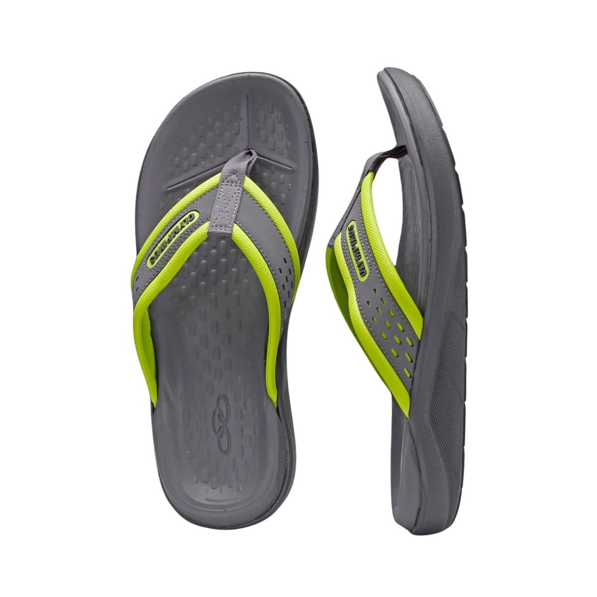 Chinelo Masculino Olympikus 921 Cinza Cinza/Verde 3