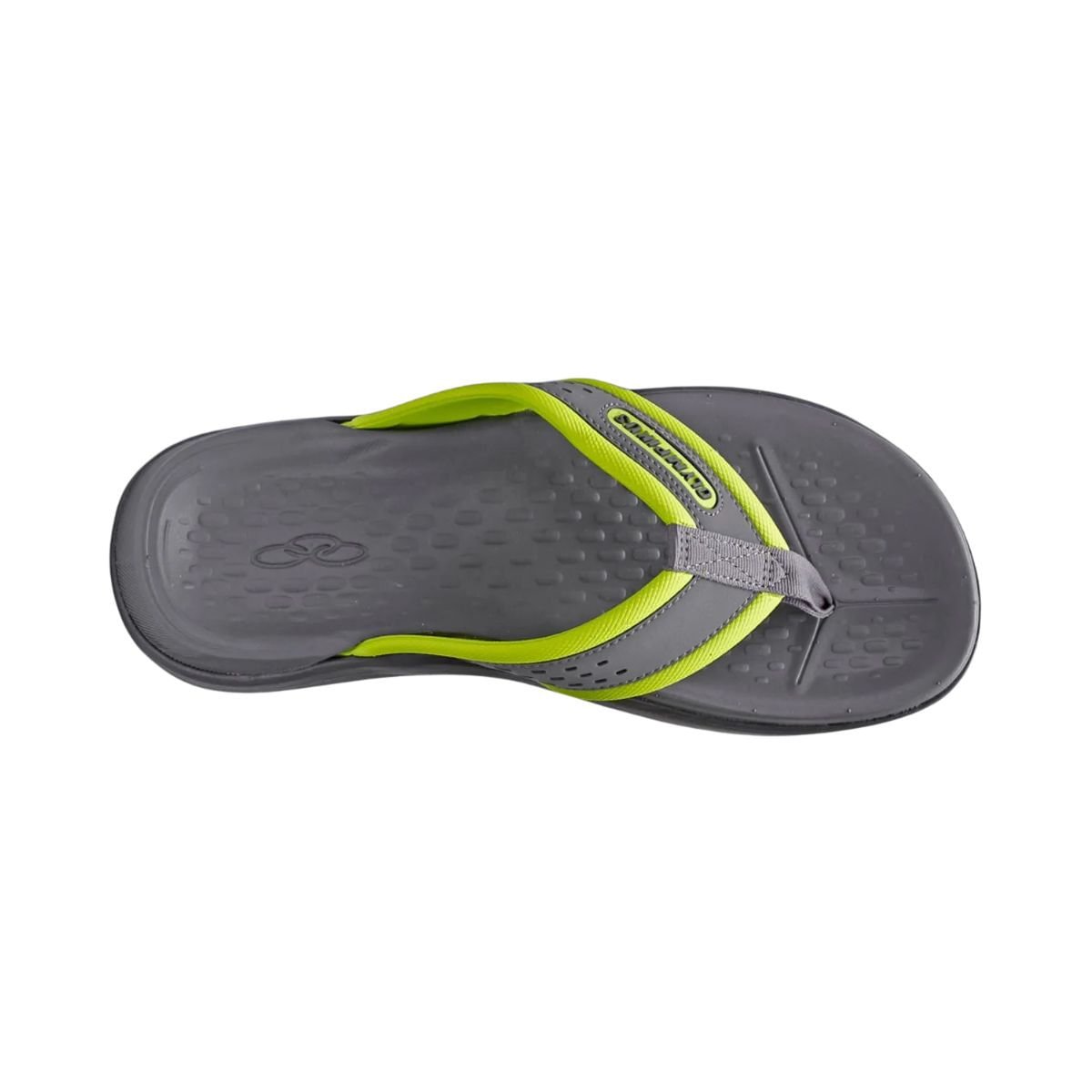 Chinelo Masculino Olympikus 921 Cinza Cinza/Verde 6