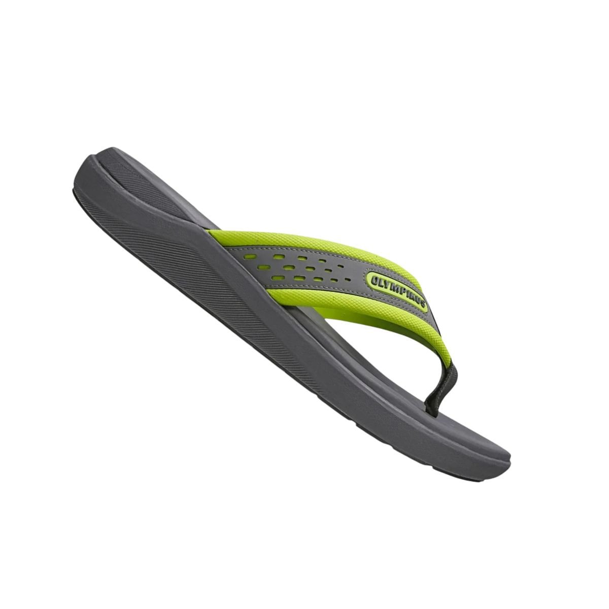 Chinelo Masculino Olympikus 921 Cinza Cinza/Verde 7