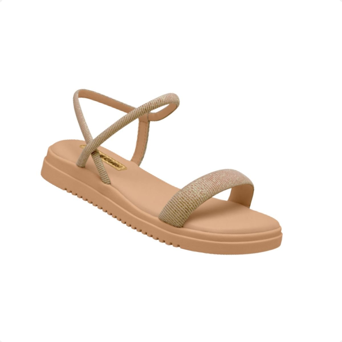 Sandalia Papete Flatform Pink Cats Dourado 3