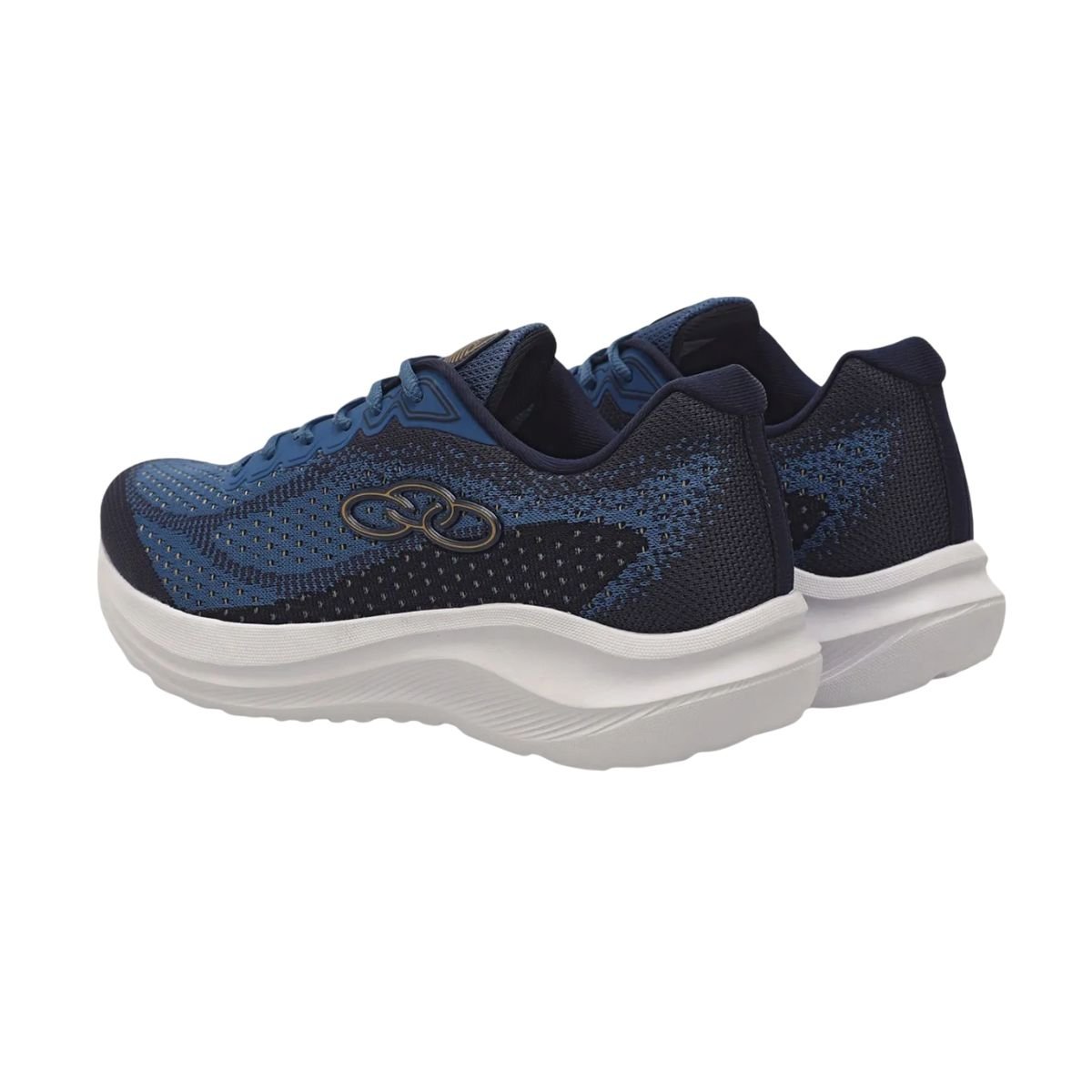 Tênis Running Masculino Olympikus Soma Preto Preto/Azul 5