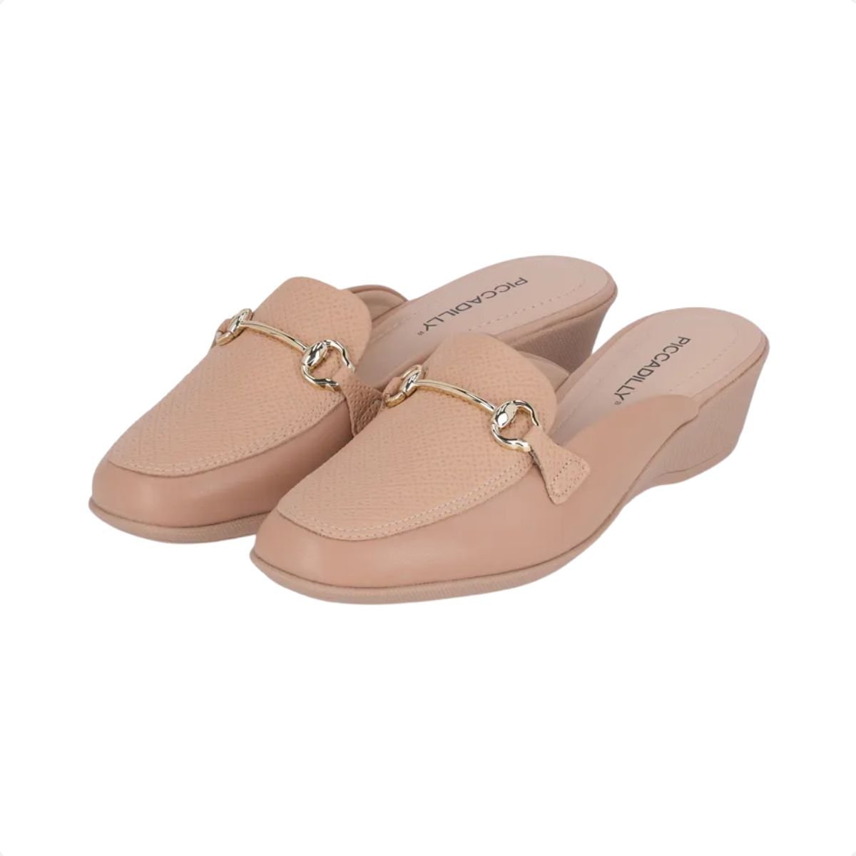 Sapato Mule Anabela Piccadilly Rose Rosa 2