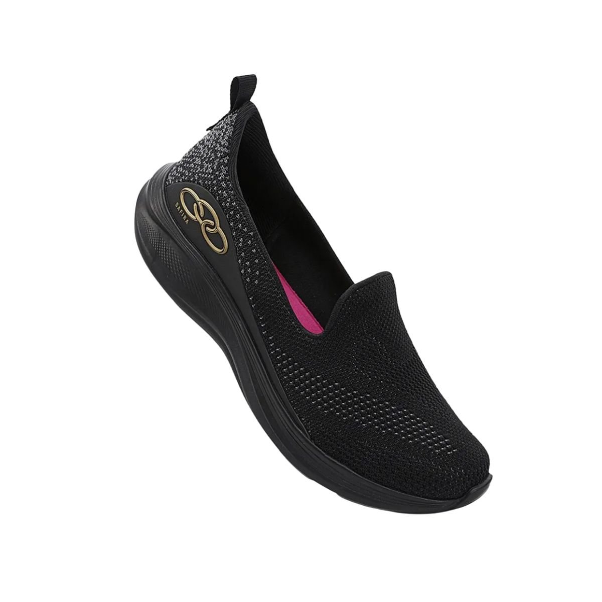 Tênis Casual Feminino Olympikus Safira Preto Preto 2