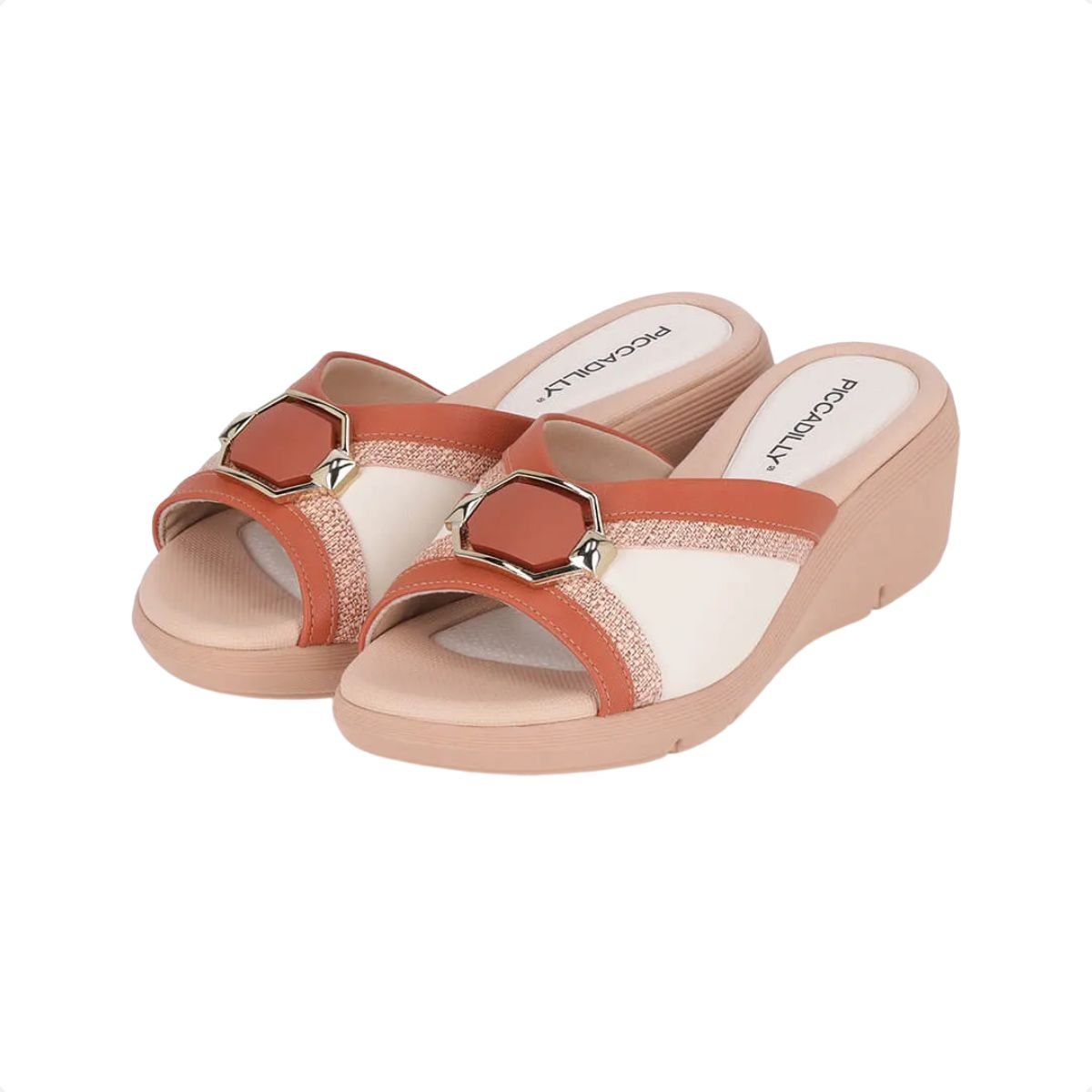 Tamanco Feminino Anabela Piccadilly Caramelo 2