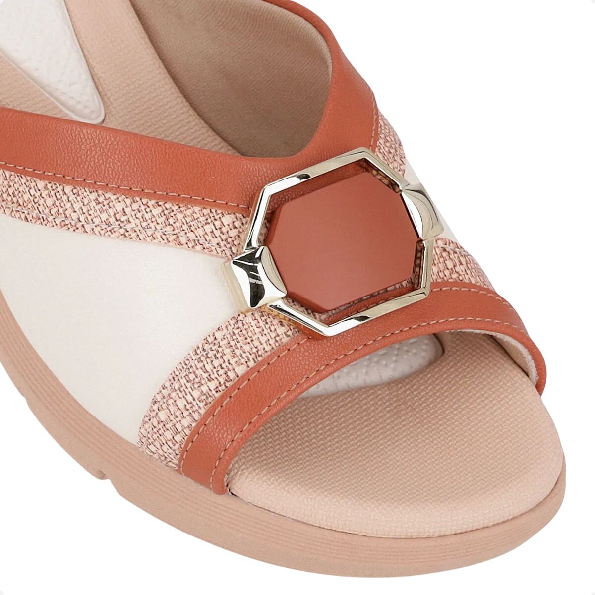 Tamanco Feminino Anabela Piccadilly Caramelo 3
