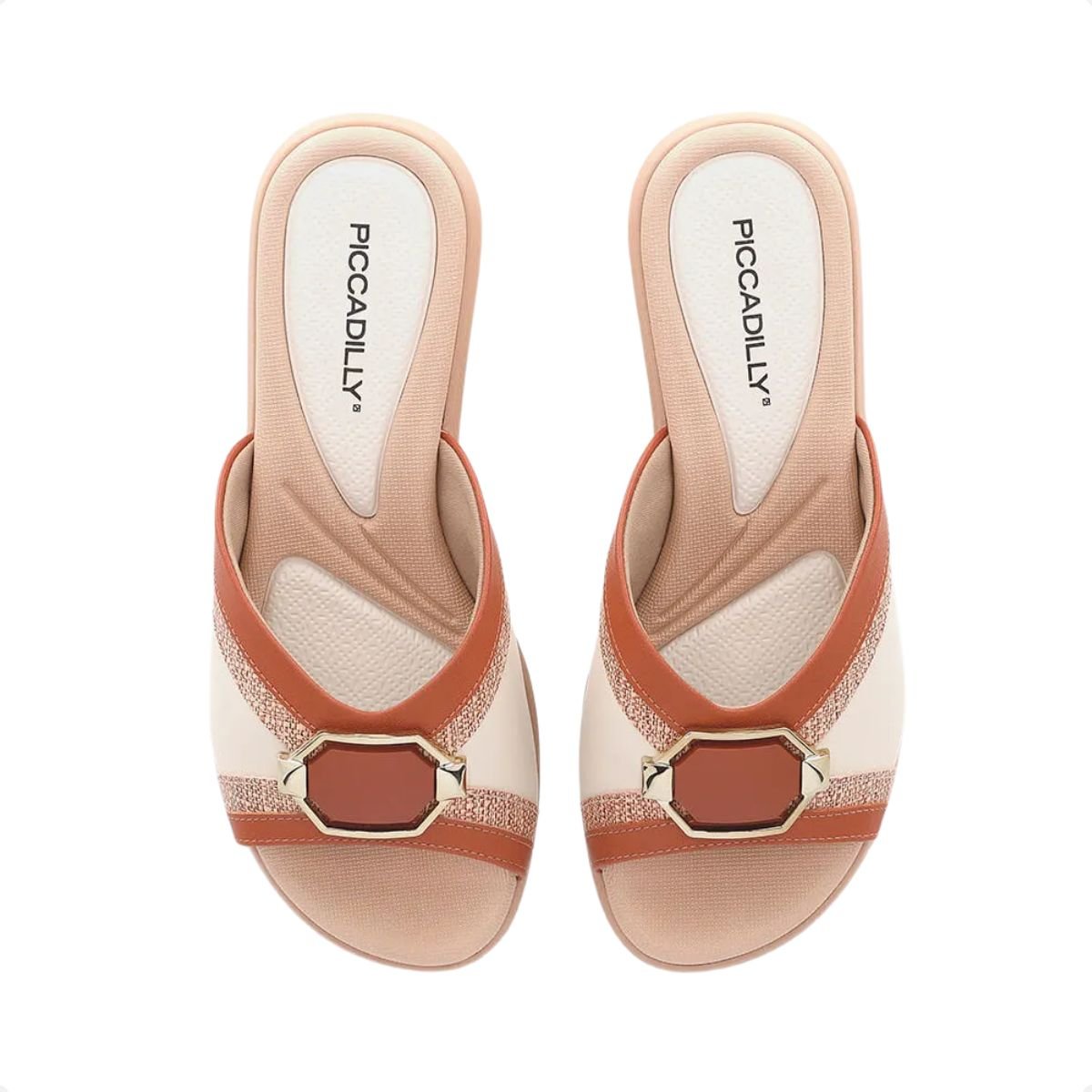 Tamanco Feminino Anabela Piccadilly Caramelo 4