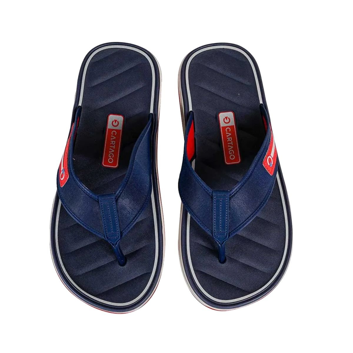 Chinelo Masculino Dedo Cartago Malaga Sport Azul Azul/Vermelho 3