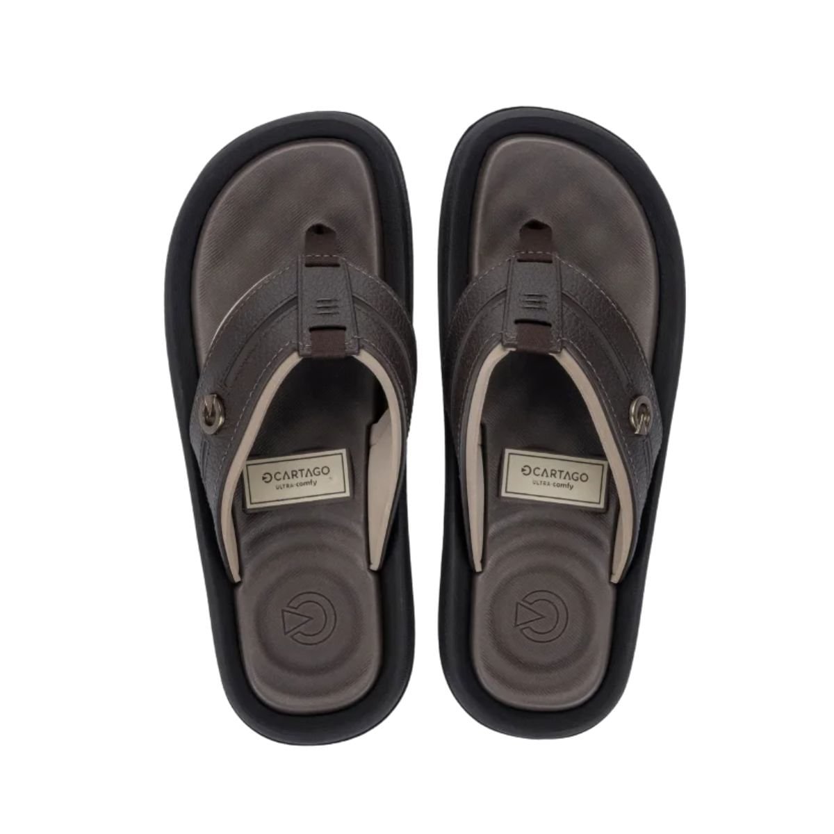 Chinelo Masculino Dedo Cartago Fiji Vi Marrom Marrom 3