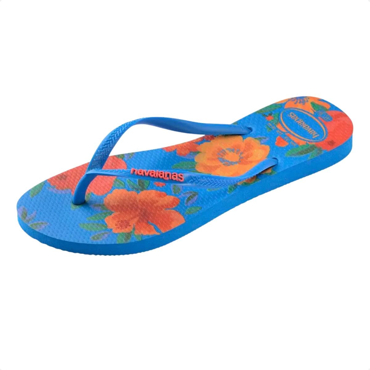 Chinelo Feminino Dedo Havaianas Slim Summer Bliss Azul 6