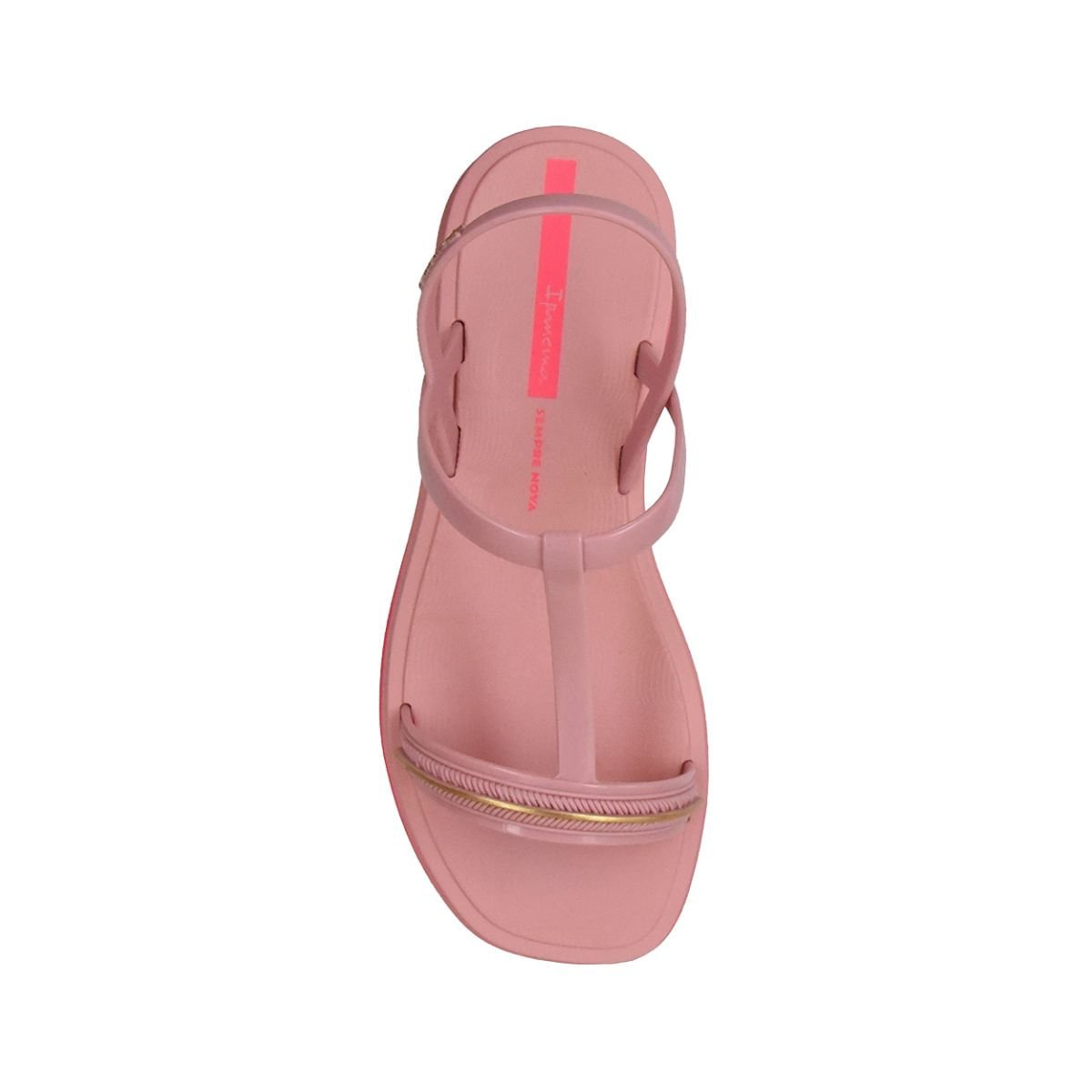 Sandália Infantil Rasteira Ipanema Glow Rosa Rosa/Dourado 3