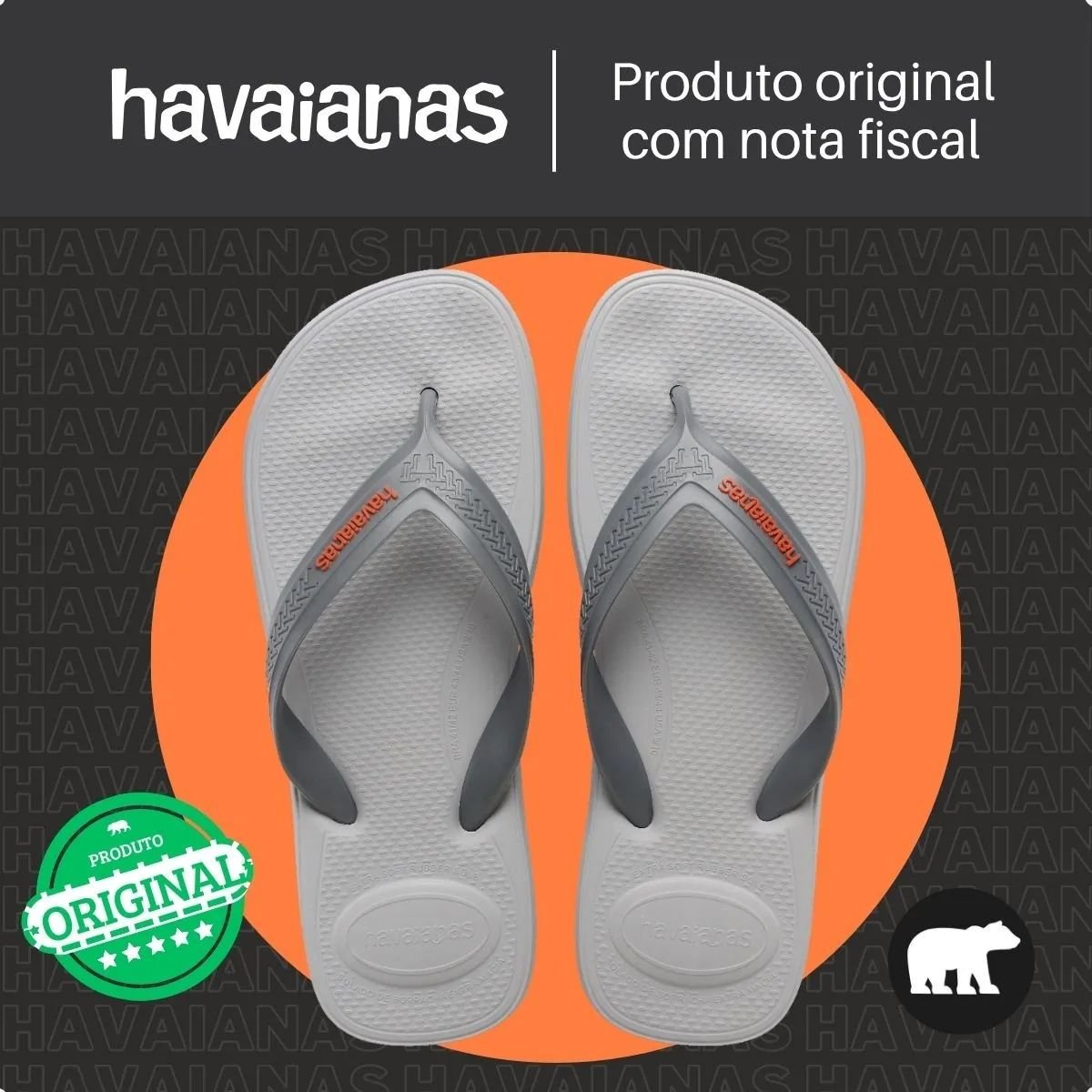 Chinelo Masculino Dedo Havaianas Top Max Comfort Cinza 6