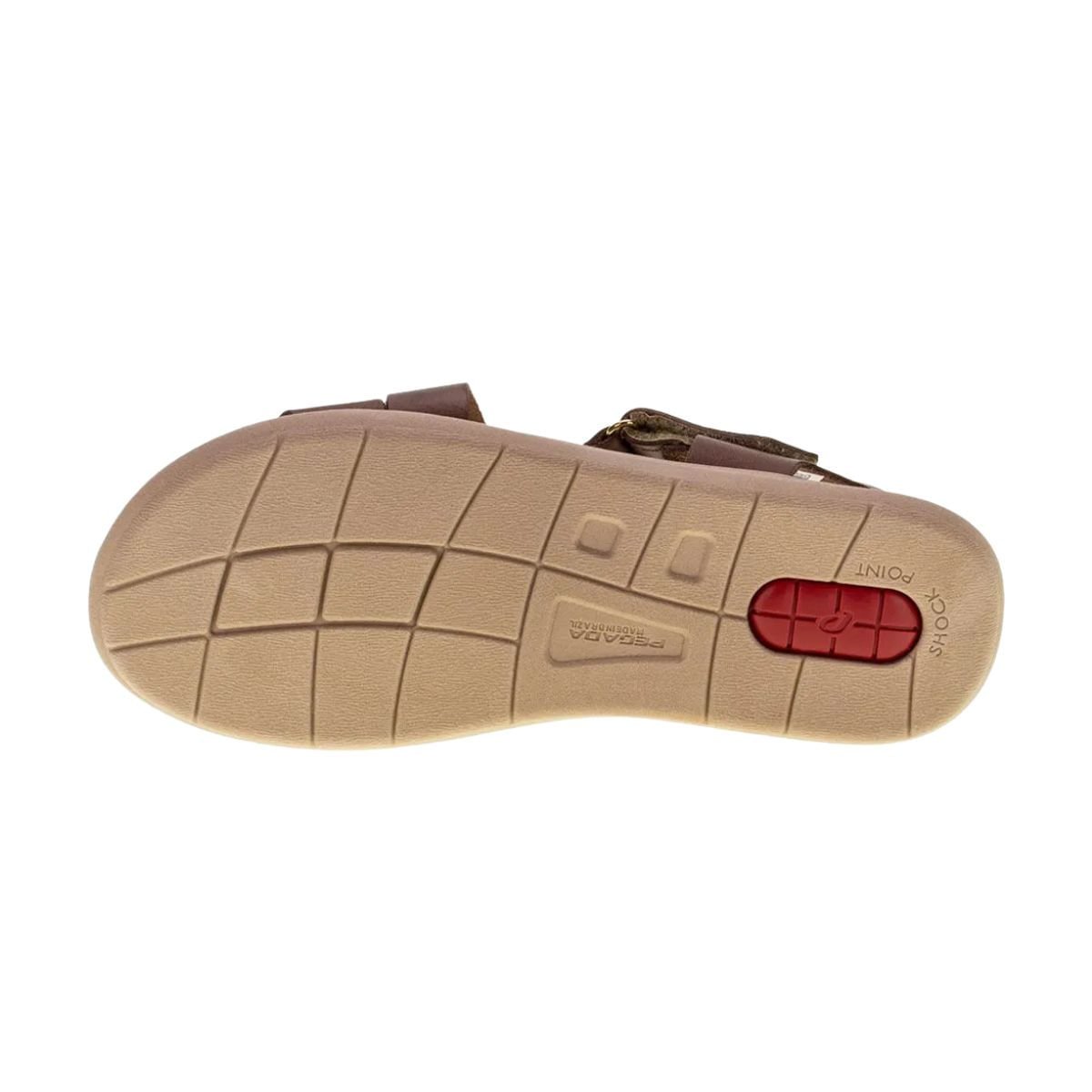 Sandália Feminina Anatõmica Em Couro Pegada Marrom Marrom 4