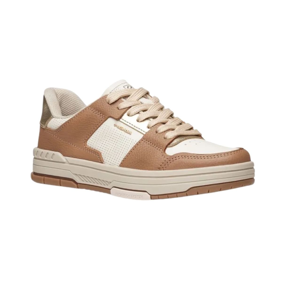 Tênis Moda Feminino Pegada London Marrom Marrom/Branco 2