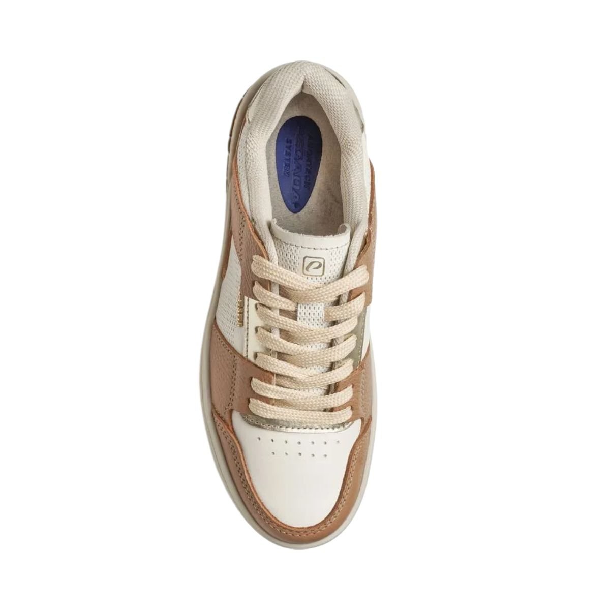 Tênis Moda Feminino Pegada London Marrom Marrom/Branco 6