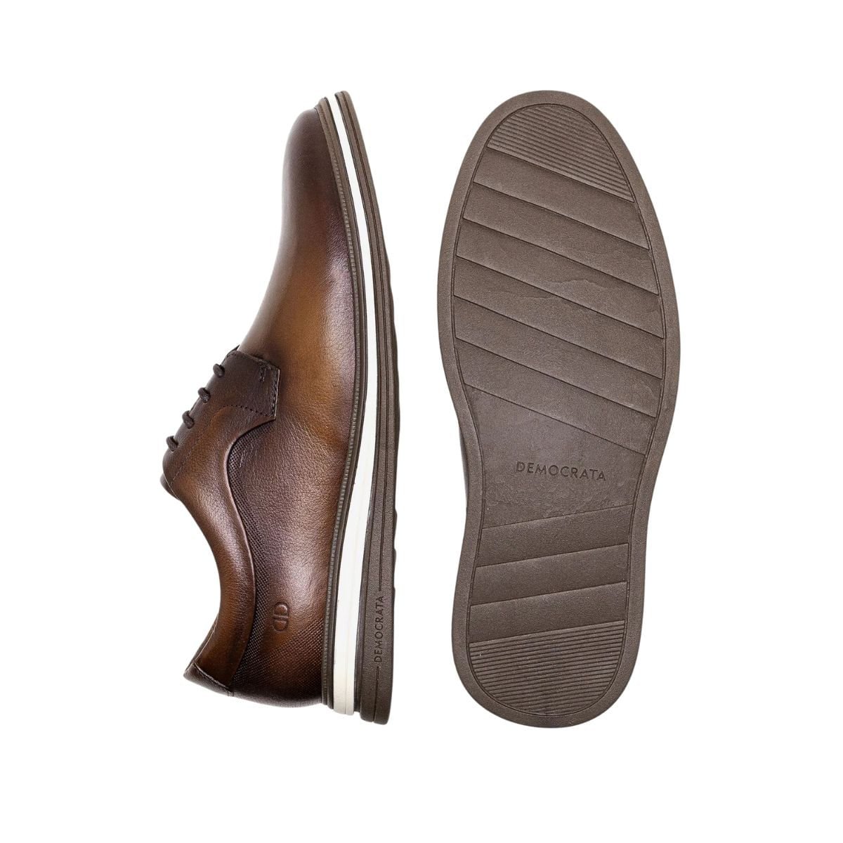 Sapato Masculino Esporte Fino Democrata Dune Marrom Marrom 4