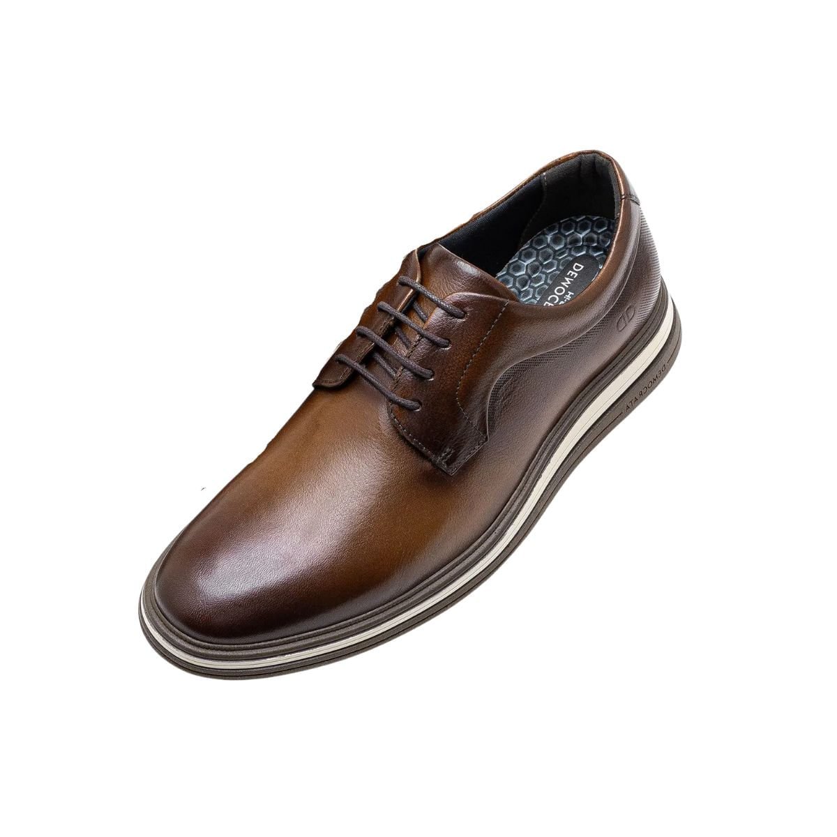 Sapato Masculino Esporte Fino Democrata Dune Marrom Marrom 6