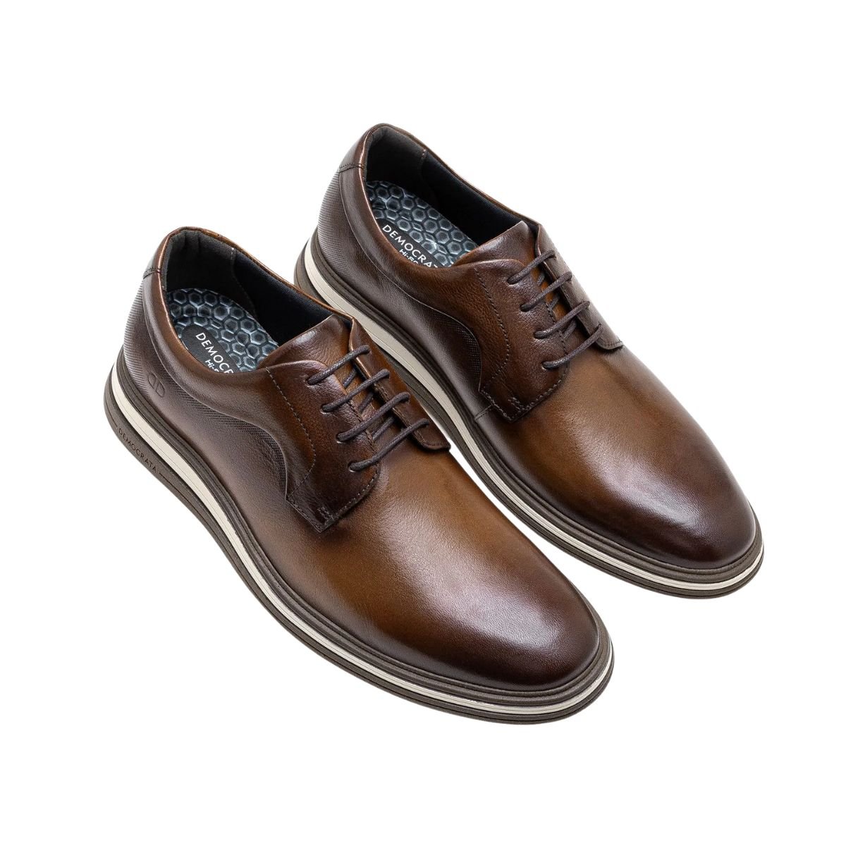 Sapato Masculino Esporte Fino Democrata Dune Marrom Marrom 2