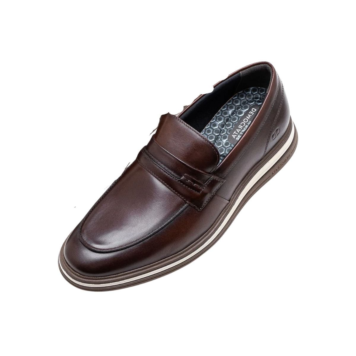 Sapato Masculino Esporte Fino Democrata Dune Marrom Marrom 6