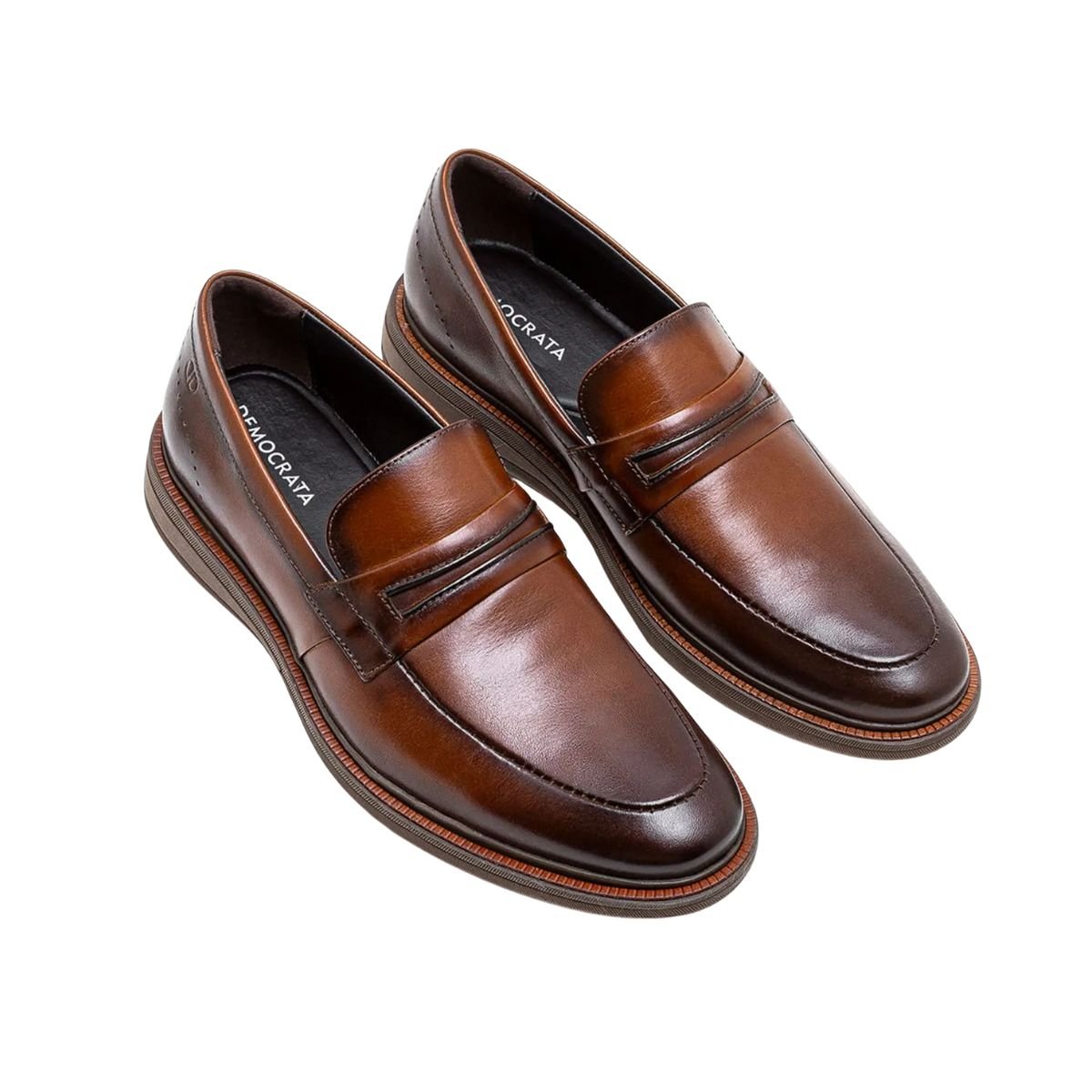 Sapato Masculino Esporte Fino Democrata Bay Marrom Marrom 2