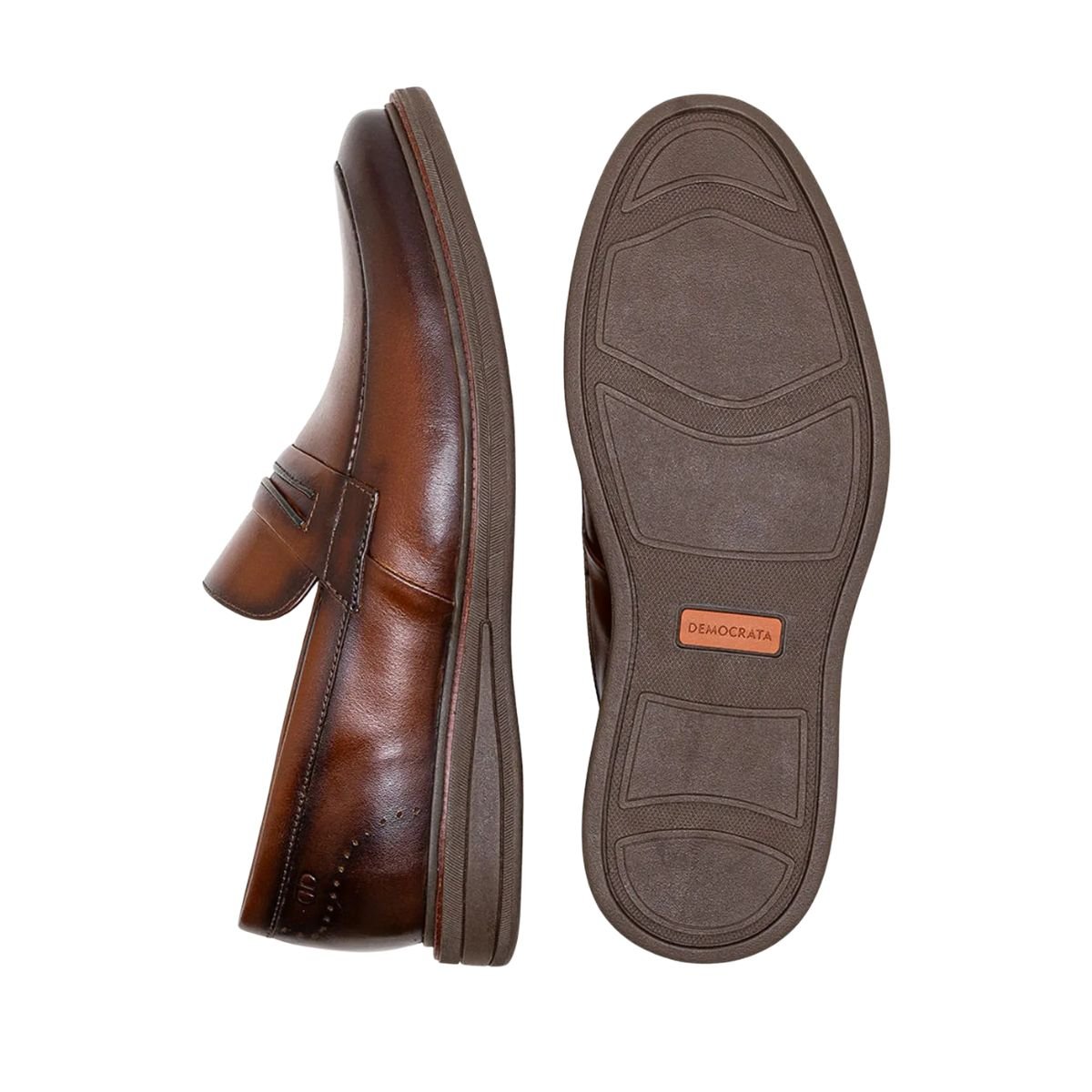 Sapato Masculino Esporte Fino Democrata Bay Marrom Marrom 4