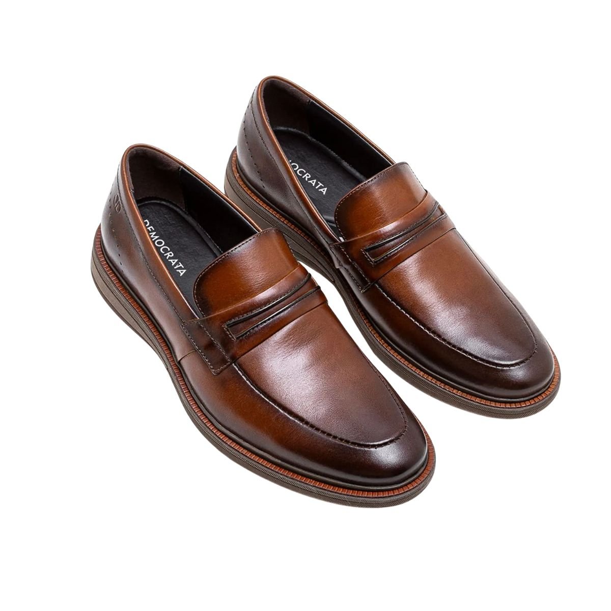 Sapato Masculino Esporte Fino Democrata Bay Marrom Marrom 6