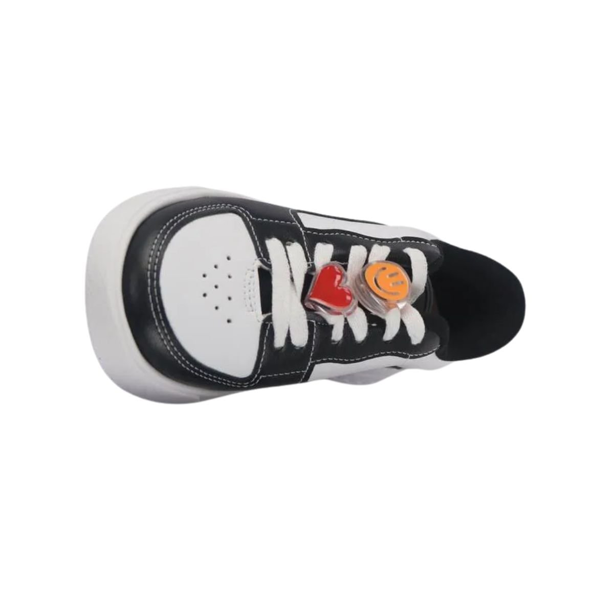 Tênis Casual Infantil Molekinha Branco E Preto Preto/Branco 5