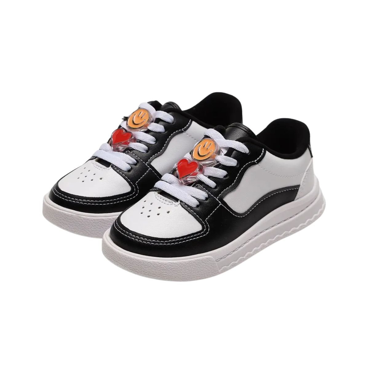 Tênis Casual Infantil Molekinha Branco E Preto Preto/Branco 6