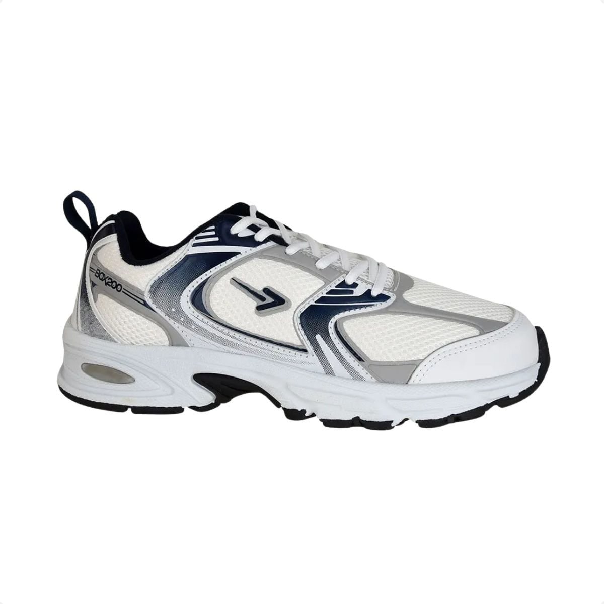 Tênis Running Infantil Box 200 Branco E Azul