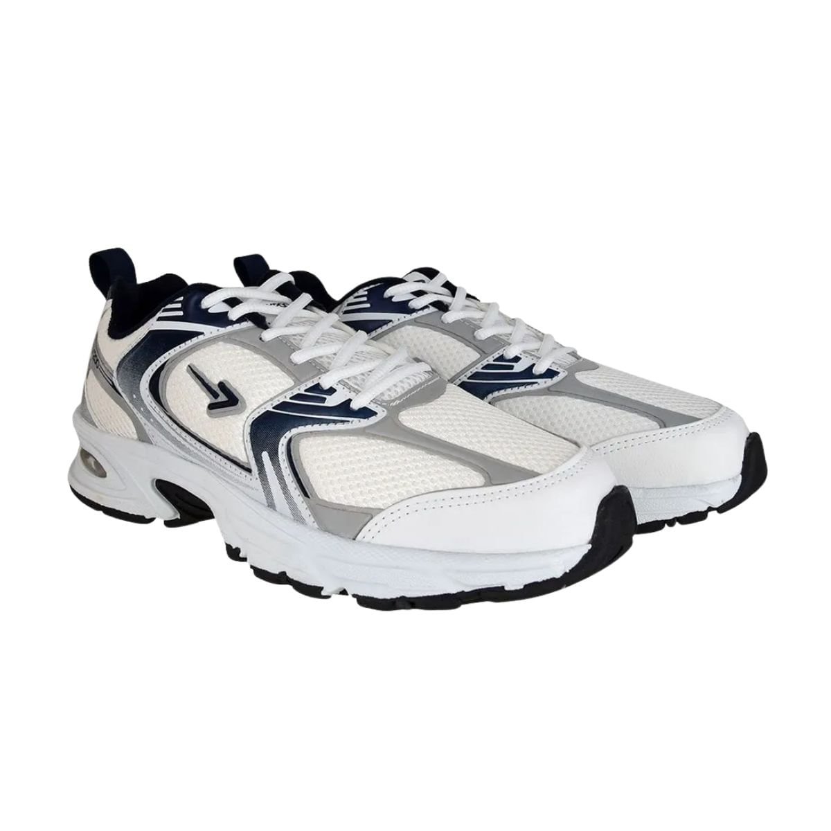 Tênis Running Infantil Box 200 Branco E Azul Branco/Cinza/Azul 2