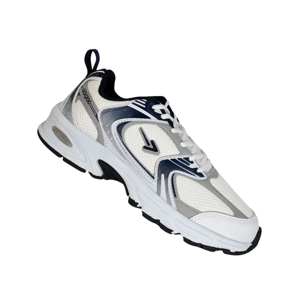 Tênis Running Infantil Box 200 Branco E Azul Branco/Cinza/Azul 6