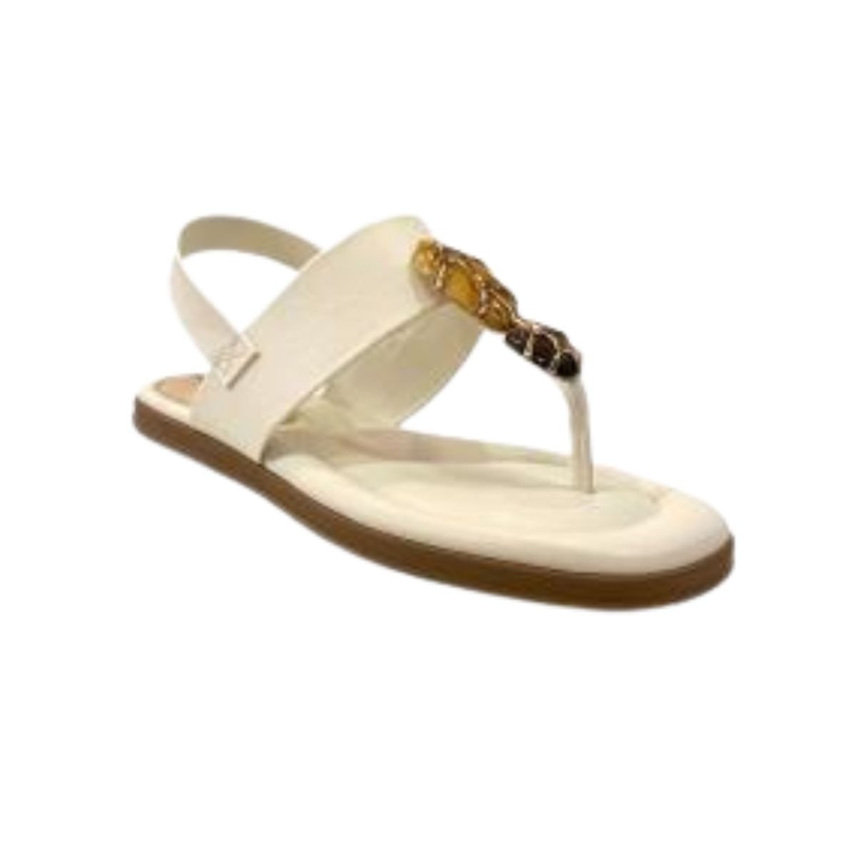 Sandália Feminina Rasteira Modare Off White Branco 2