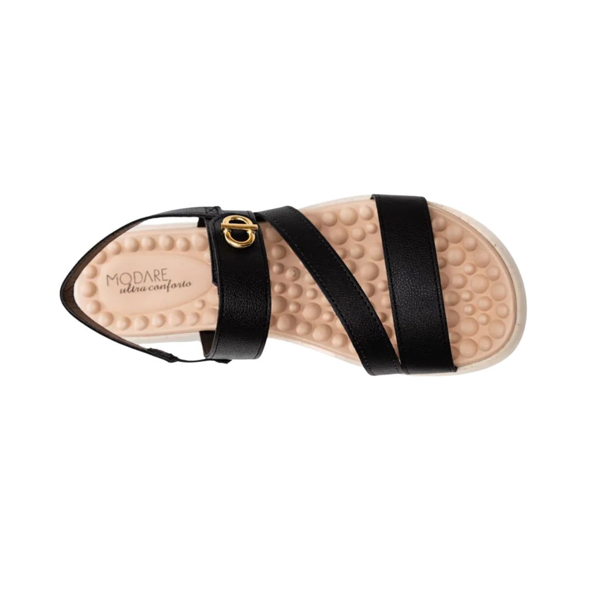 Sandália Feminina Anabela Ultraconforto Modare Preta Preto 5