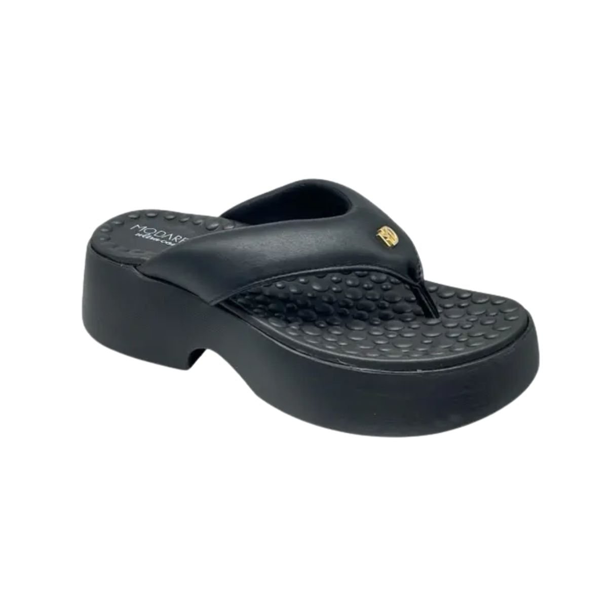 Tamanco Feminino Anabela Modare Ultraconforto Preto Preto 2