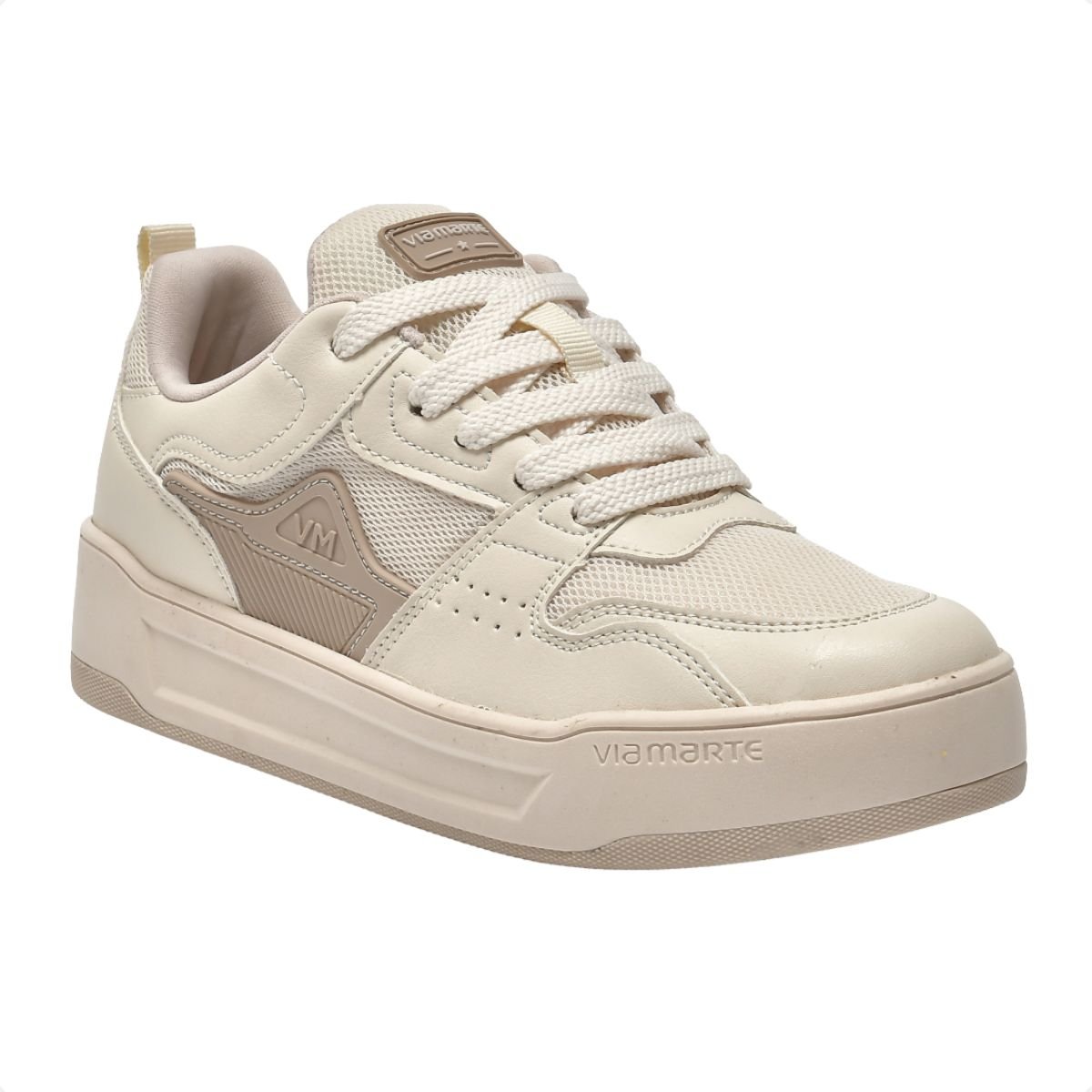 Tênis Moda Casual Feminino Via Marte Bege 2