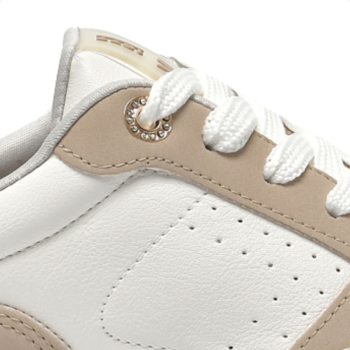 Tênis Casual Moda Feminino Flatform Via Marte Bege 4