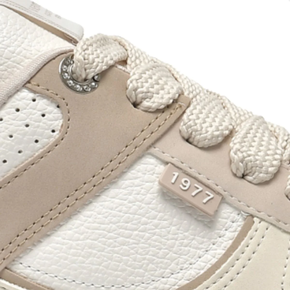 Tênis Casual Moda Feminino Via Marte Bege/Branco/Marfim 4