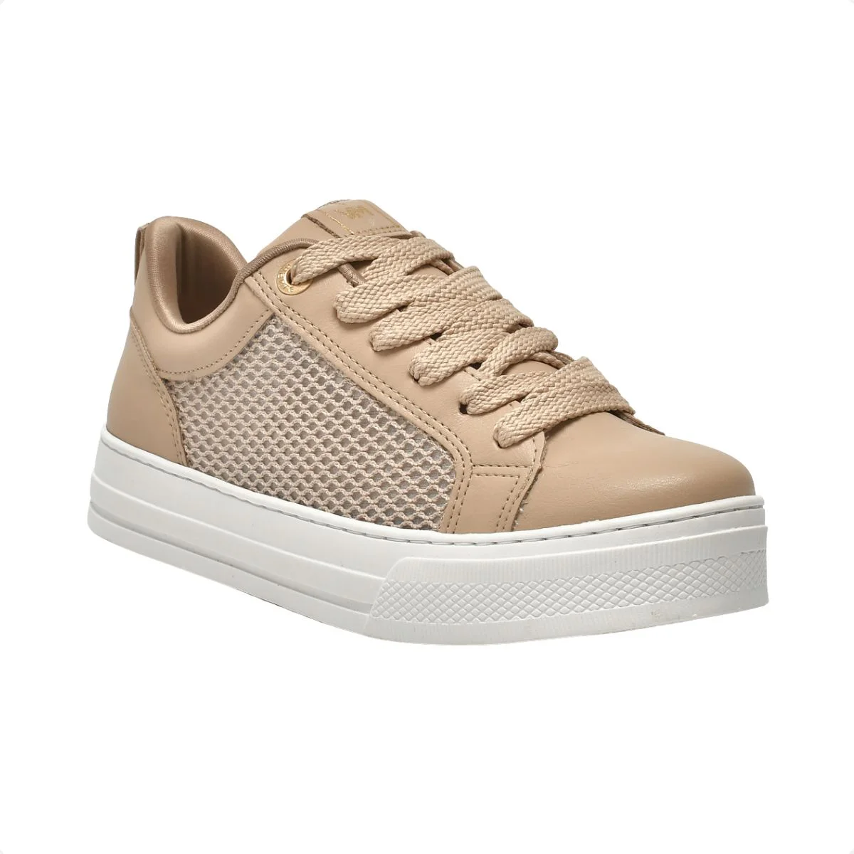 Tênis Moda Feminino Casual Via Marte Bege 2