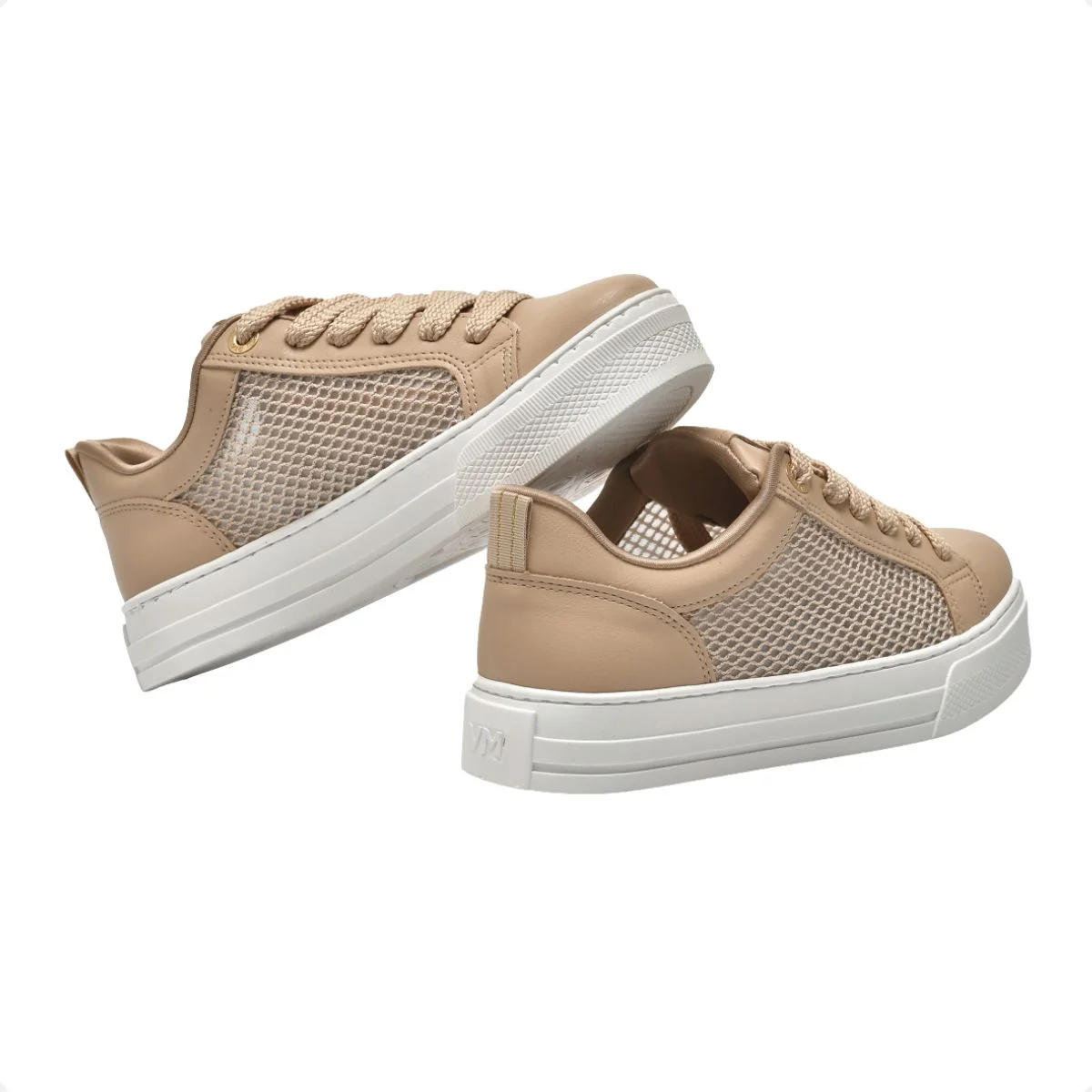 Tênis Moda Feminino Casual Via Marte Bege 3