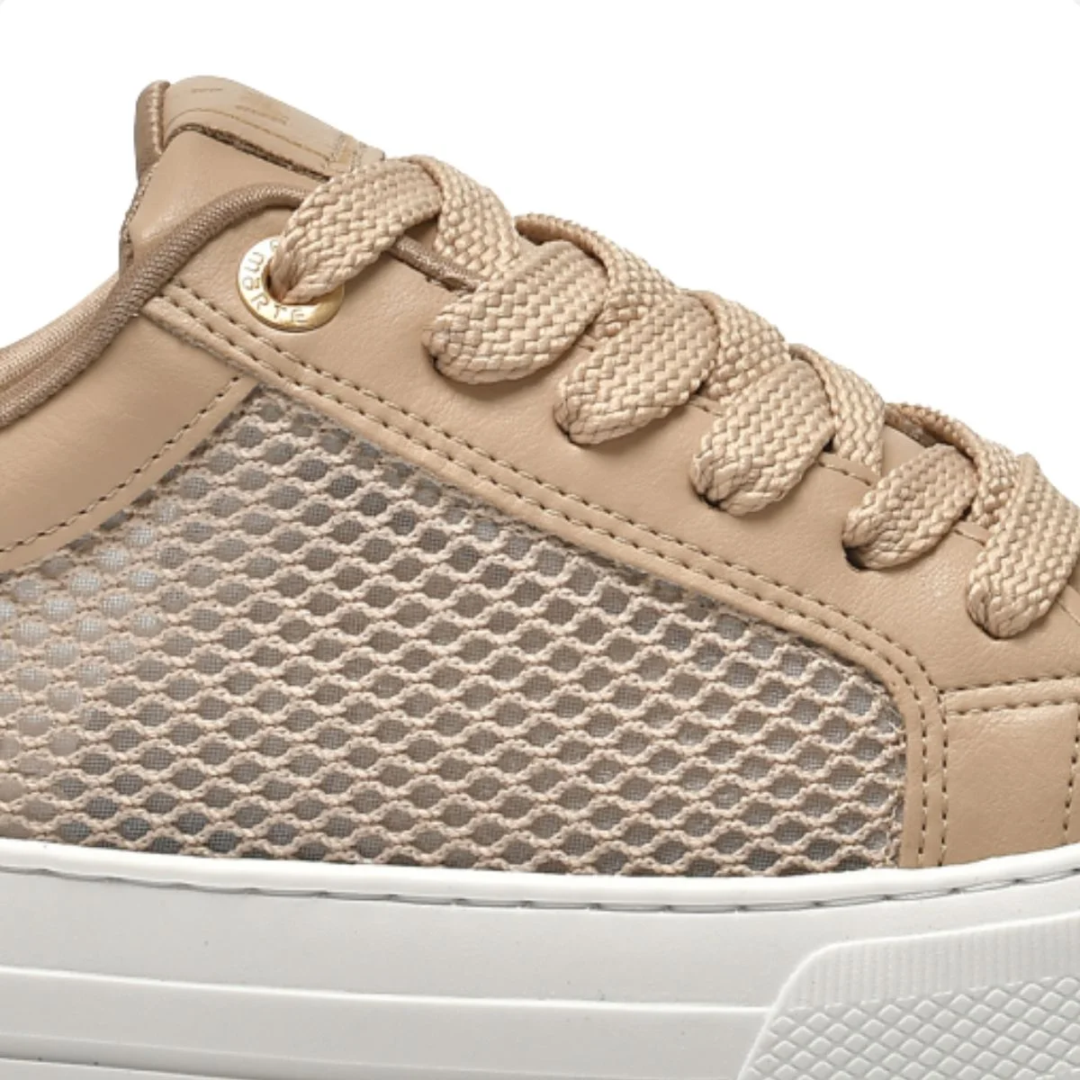 Tênis Moda Feminino Casual Via Marte Bege 4