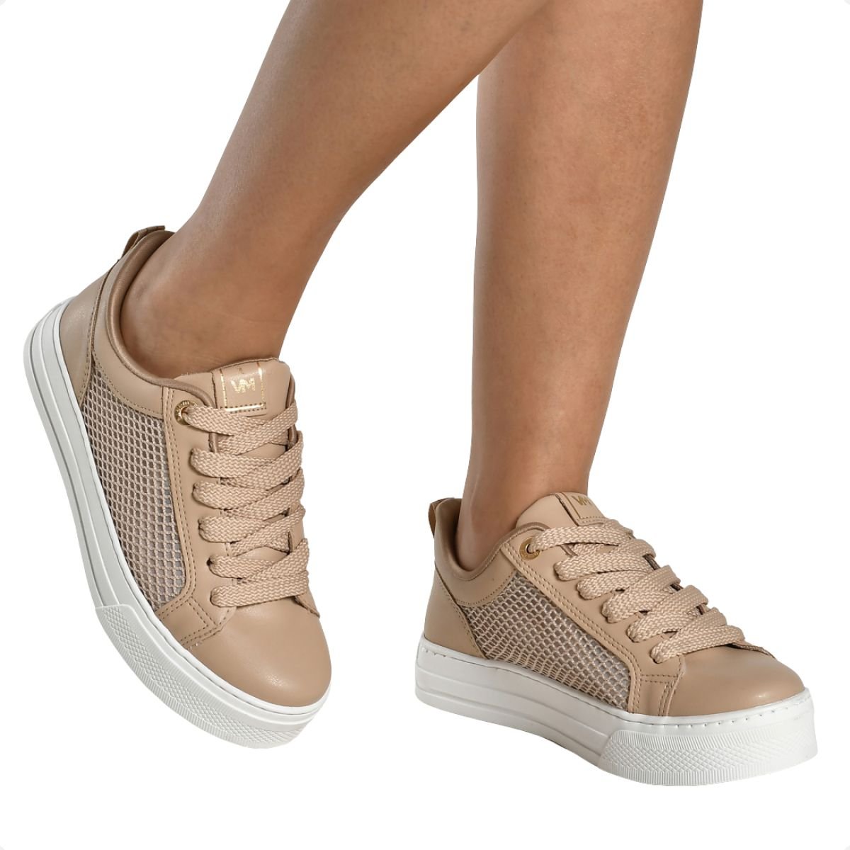Tênis Moda Feminino Casual Via Marte Bege 7