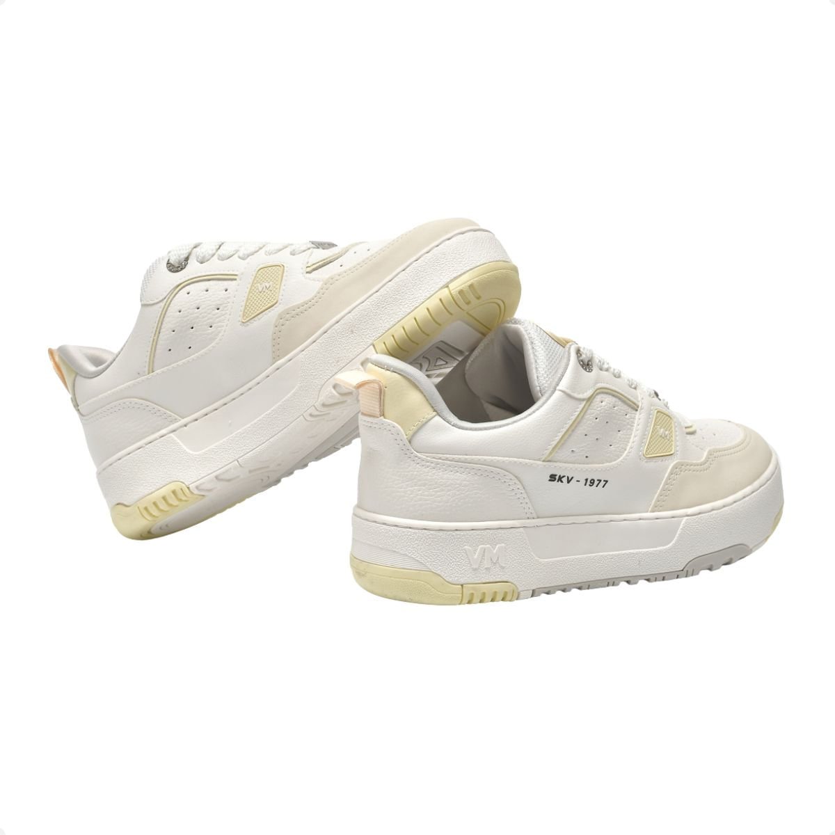 Tênis Moda Casual Plataforma Feminino  Via Marte Branco 3