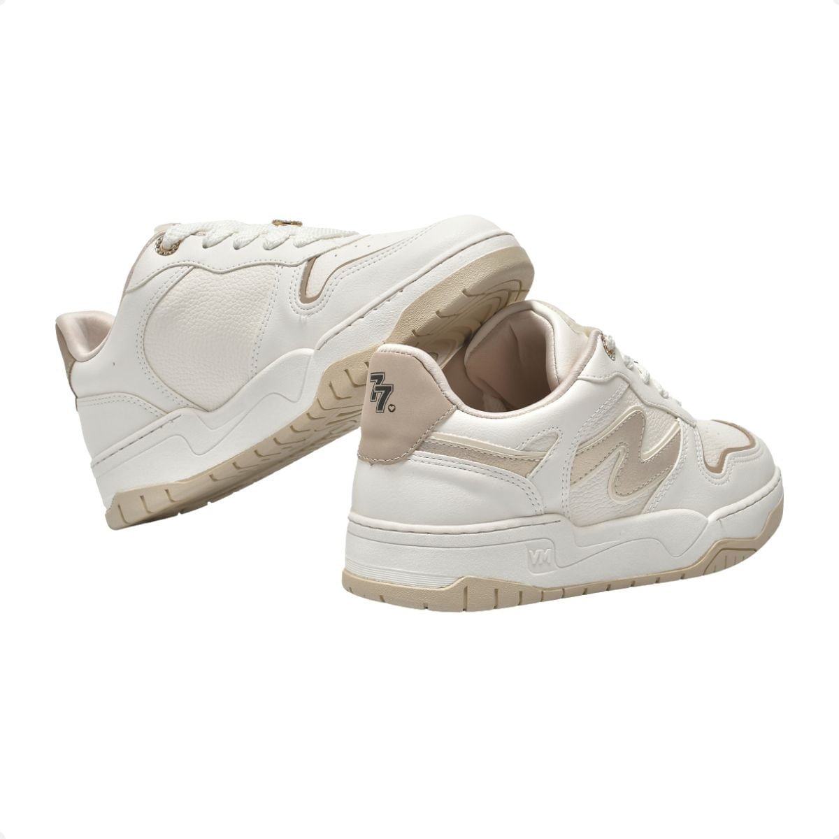 Tênis Moda Feminino Street Via Marte Branco/Bege 3