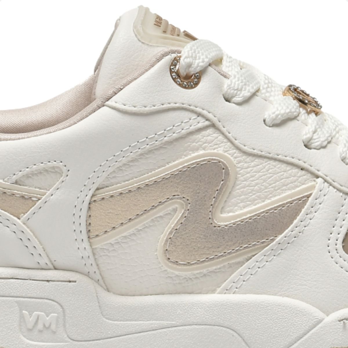 Tênis Moda Feminino Street Via Marte Branco/Bege 4