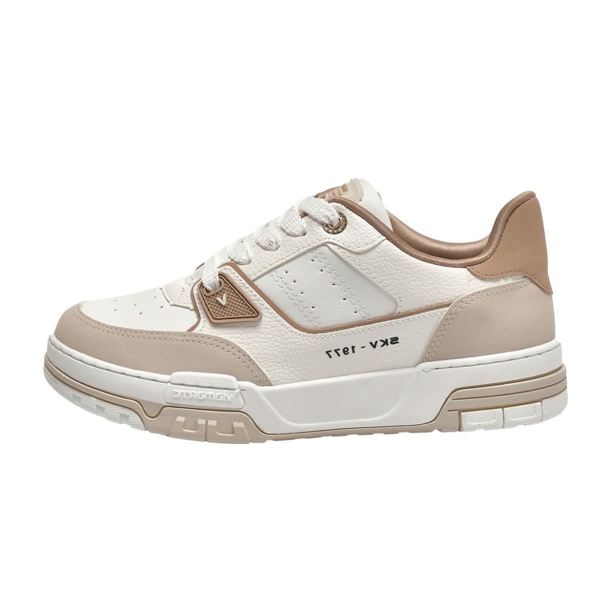 Tênis Street Casual Moda Feminino Via Marte Bege/Milk/Branco/Creme 5