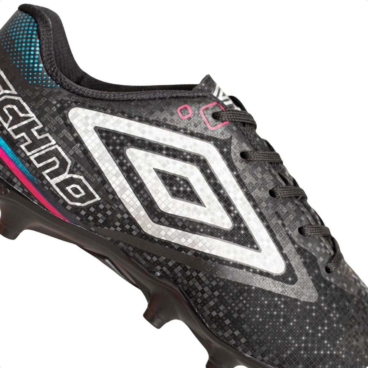 Chuteira Campo Inf Umbro Techno Ii Jr Preto/Cinza/Azul 3