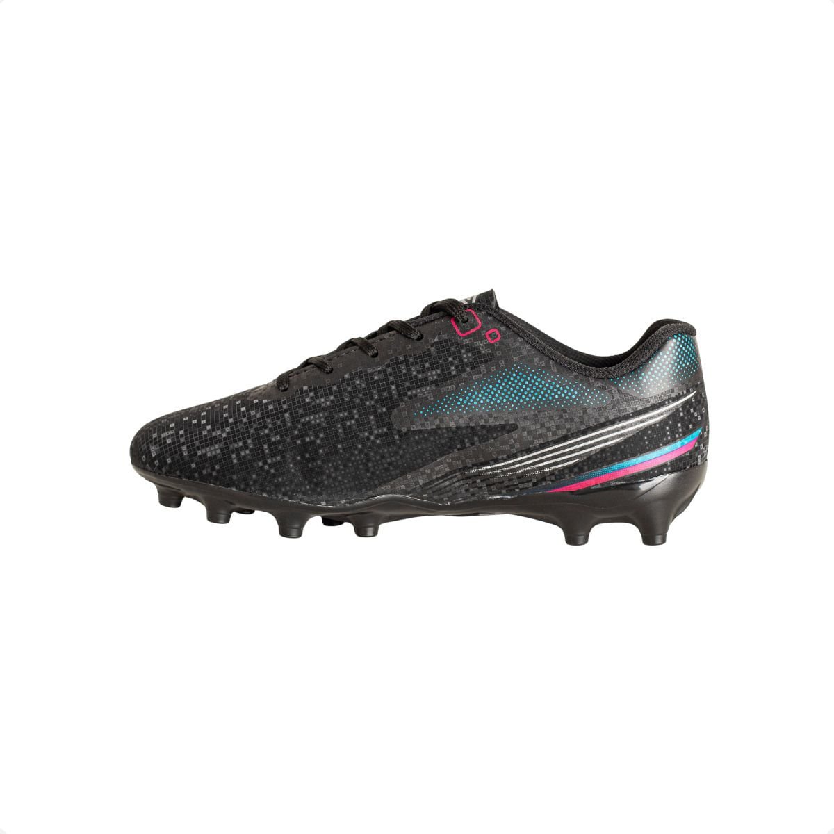 Chuteira Campo Inf Umbro Techno Ii Jr Preto/Cinza/Azul 5