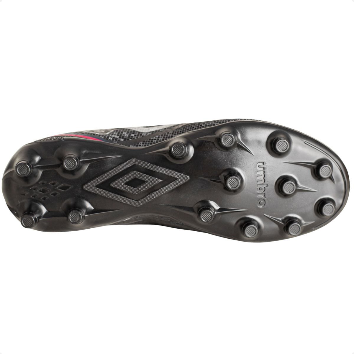 Chuteira Campo Inf Umbro Techno Ii Jr Preto/Cinza/Azul 7