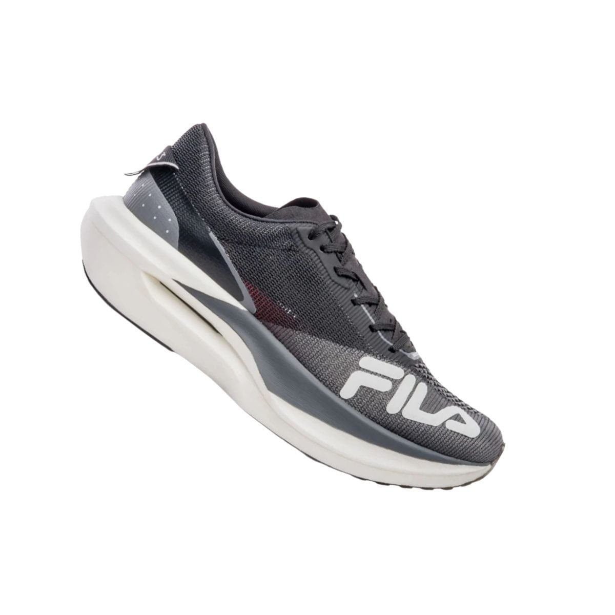 Tênis Running Feminino Fila Carbon 3 Preto E Cinza Preto 6